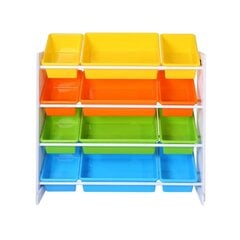 Bērnu istabas plaukts ar krāsainām kastēm SONGMICS cena un informācija | Plaukti | 220.lv