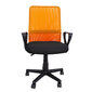 Darba krēsls BELINDA melns/oranžs cena un informācija | Biroja krēsli | 220.lv
