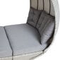 Dārza dīvāns ASCOT 215x110xH187cm, pelēka cena un informācija | Dārza krēsli | 220.lv