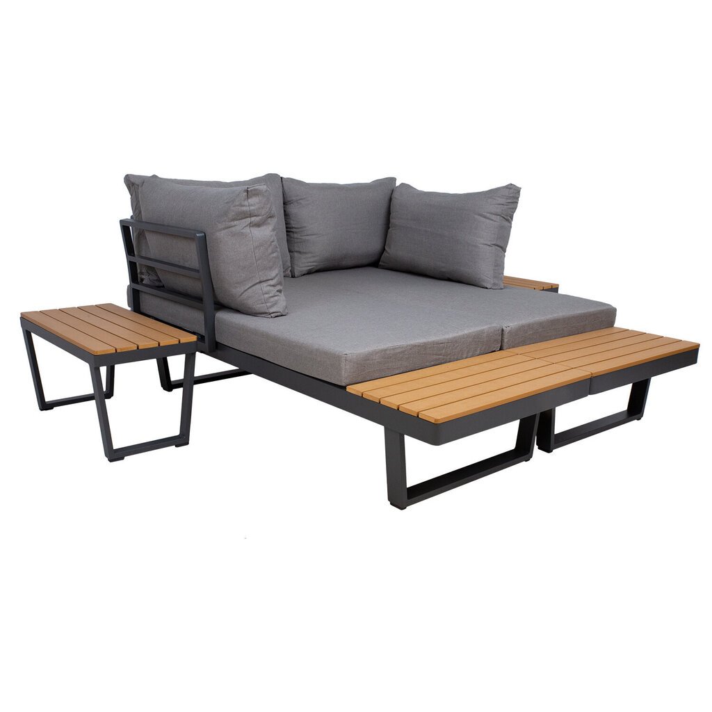 Dārza mēbeļu komplekts MALTA moduļu dīvāns un 2 galdi цена и информация | Dārza mēbeļu komplekti | 220.lv