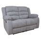 Dīvāns MALINA 2-vietīgs 153x90xH101cm, ar manuālu mehānismu, gaiši pelēks цена и информация | Atpūtas krēsli | 220.lv