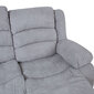 Dīvāns MALINA 2-vietīgs 153x90xH101cm, ar manuālu mehānismu, gaiši pelēks цена и информация | Atpūtas krēsli | 220.lv