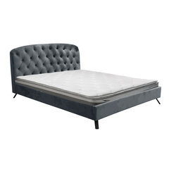 Кровать Aurora, 160x200 см, серый бархат цена и информация | Кровати | 220.lv