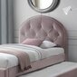 Gulta LARA 90x205cm, ar papildus guļamvietu, violeti rozā цена и информация | Gultas | 220.lv