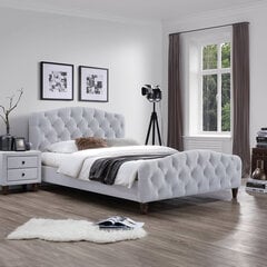 Кровать SANDRA 160x200 cм, с матрасом HARMONY DELUX, светло-коричневая цена и информация | Кровати | 220.lv