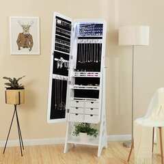 Шкаф для ювелирных изделий Songmics с большим зеркалом цена и информация | Детали интерьера | 220.lv