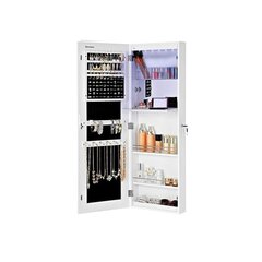 Шкаф для ювелирный украшений Songmics с зеркальными дверцами цена и информация | Детали интерьера | 220.lv