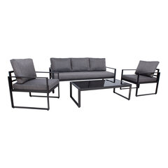 Комплект LEIPZIG (диван, 2 стула, стол) цена и информация | Комплекты уличной мебели | 220.lv