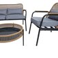 Komplekts SARRAN dīvāns, 2 krēsli, galds cena un informācija | Dārza mēbeļu komplekti | 220.lv