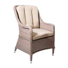 Krēsls ar roku balstiem EDEN 73x59xH95cm, bēšs cena un informācija | Dārza krēsli | 220.lv