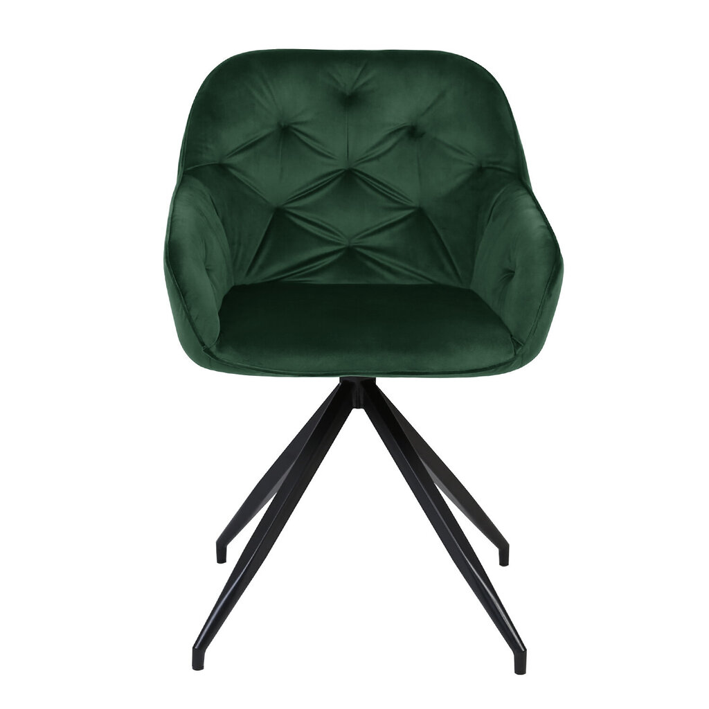 Krēsls BRIT, tumši zaļš samts cena un informācija | Virtuves un ēdamistabas krēsli | 220.lv