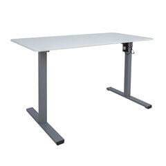 Письменный стол ERGO OPTIMAL с 1 мотором 120x60 см, белый цена и информация | Компьютерные, письменные столы | 220.lv
