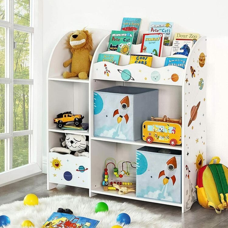 Rotaļlietu un grāmatu plaukts SONGMICS цена и информация | Plaukti | 220.lv