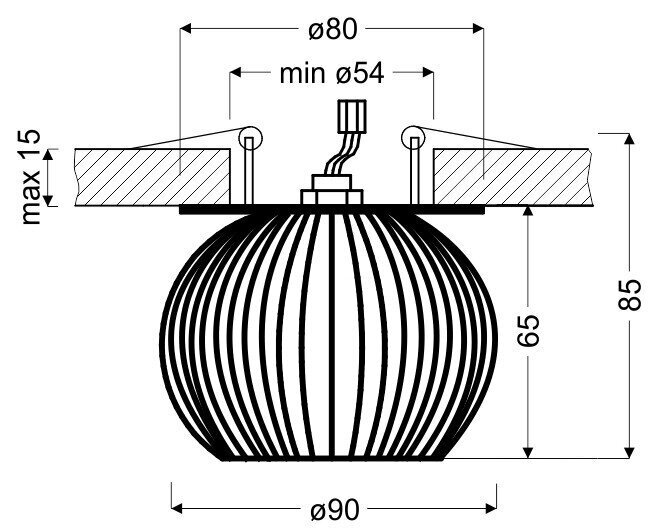 Griestu lampa Candellux 2284170 цена и информация | Griestu lampas | 220.lv