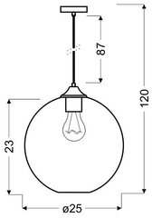 Candellux piekaramā lampa cena un informācija | Lustras | 220.lv