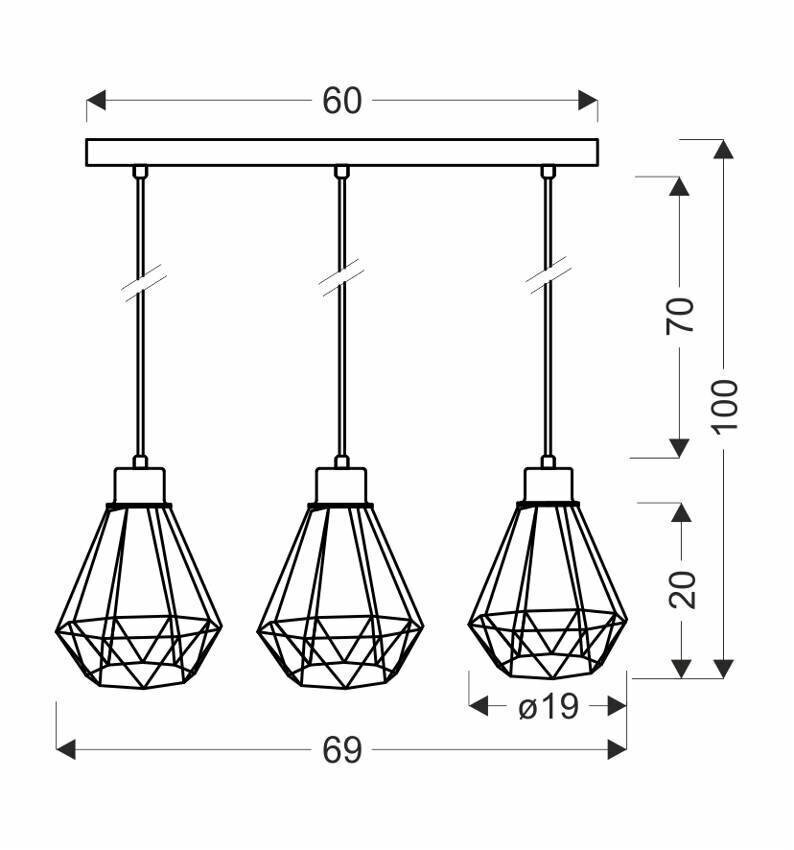 Candellux piekaramā lampa Primo cena un informācija | Lustras | 220.lv