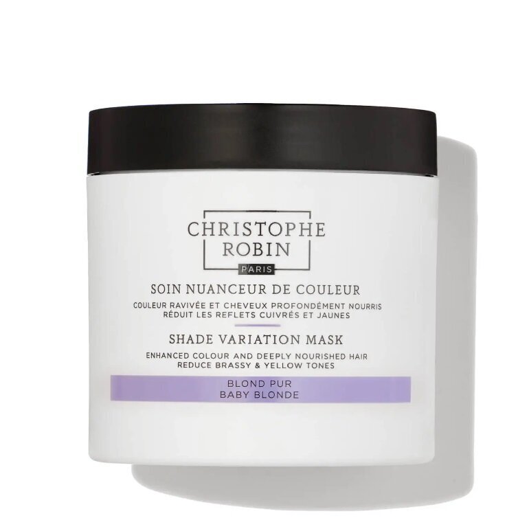 Krāsu uzlabojoša maska Christophe Robin Shade Variation Mask Pure Blonde, 250 ml цена и информация | Matu uzlabošanai | 220.lv