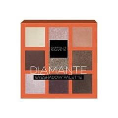 9 acu ēnu palete ar spoguli Diamante Eyeshadow Palette Bronze 9 g cena un informācija | Acu ēnas, skropstu tušas, zīmuļi, serumi | 220.lv