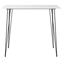 vidaXL 5-daļīgs bāra mēbeļu komplekts, balts ar melnu цена и информация | Комплекты мебели для столовой | 220.lv