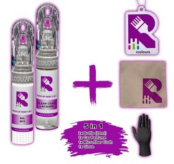 Корректор краски + лак Ral Classic Rotbraun 8012 цена и информация | Автомобильная краска | 220.lv