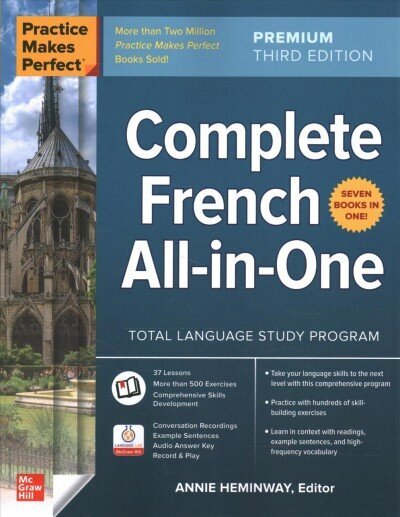 Practice Makes Perfect: Complete French All-in-One, Premium Third Edition 3rd edition cena un informācija | Svešvalodu mācību materiāli | 220.lv