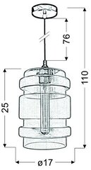 Candellux piekaramā lampa cena un informācija | Lustras | 220.lv