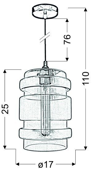 Candellux piekaramā lampa cena un informācija | Piekaramās lampas | 220.lv