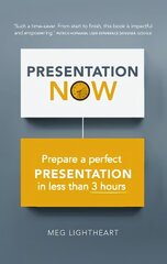 3-Hour Presentation Plan, The: Prepare a perfect presentation in less than 3 hours cena un informācija | Ekonomikas grāmatas | 220.lv