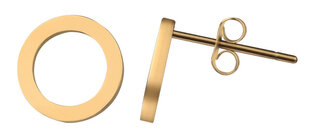 Простые позолоченные серьги кольца Troli цена и информация | Серьги | 220.lv