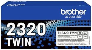 Toneris Brother TN-2320TWIN 2600 pgs Melns cena un informācija | Kārtridži lāzerprinteriem | 220.lv