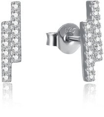 Миниатюрные серебряные серьги с прозрачными цирконами Beneto AGUP2269 цена и информация | Серьги | 220.lv