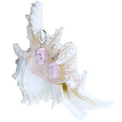 Lampglas Maiga rozā mežģīņu auskari no Lampglas pērlēm ar tīru EP2 sudrabu cena un informācija | Auskari | 220.lv