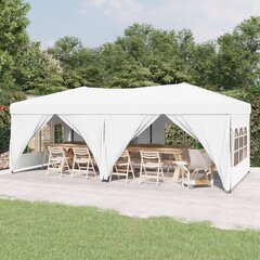 Pasākumu telts ar sānu sienām, 3x6m, balts cena un informācija | Dārza nojumes un lapenes | 220.lv