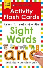 Activity Flash Cards Sight Words cena un informācija | Grāmatas mazuļiem | 220.lv