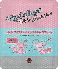 Mitrinoša sejas maska Holika Pig Collagen Gel Mask Sheet, 25 ml cena un informācija | Sejas maskas, acu maskas | 220.lv