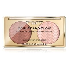 Makeup Revolution London Revolution PRO Sculpt And Glow палетка для макияжа 4 г, Sands Of Time цена и информация | Пудры, базы под макияж | 220.lv