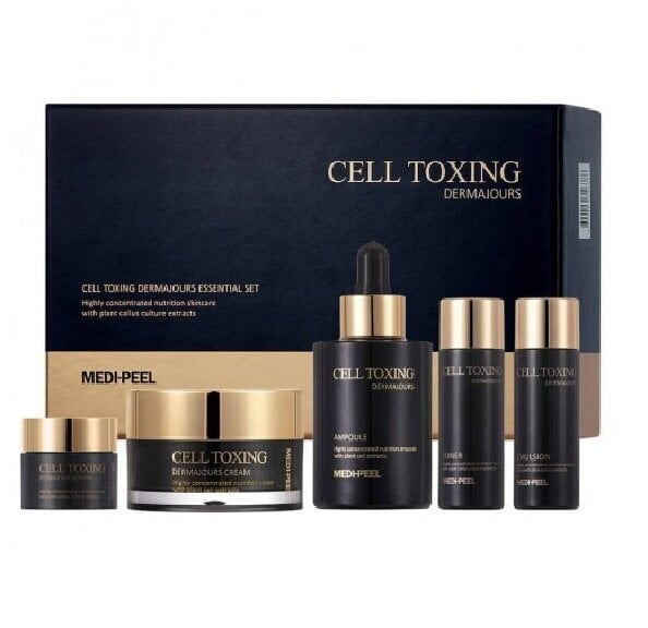 Kopšanas komplekts Medi Peel Cell Toxing Dermajours Essential Set (100+50+30*2+10ml) cena un informācija | Sejas krēmi | 220.lv