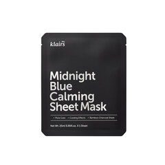 Klairs Midnight Blue Calming маска для лица, 25 мл цена и информация | Маски для лица, патчи для глаз | 220.lv