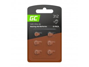 Green Cell ZincAir dzirdes aparātu baterijas, 6 gab. cena un informācija | Baterijas | 220.lv