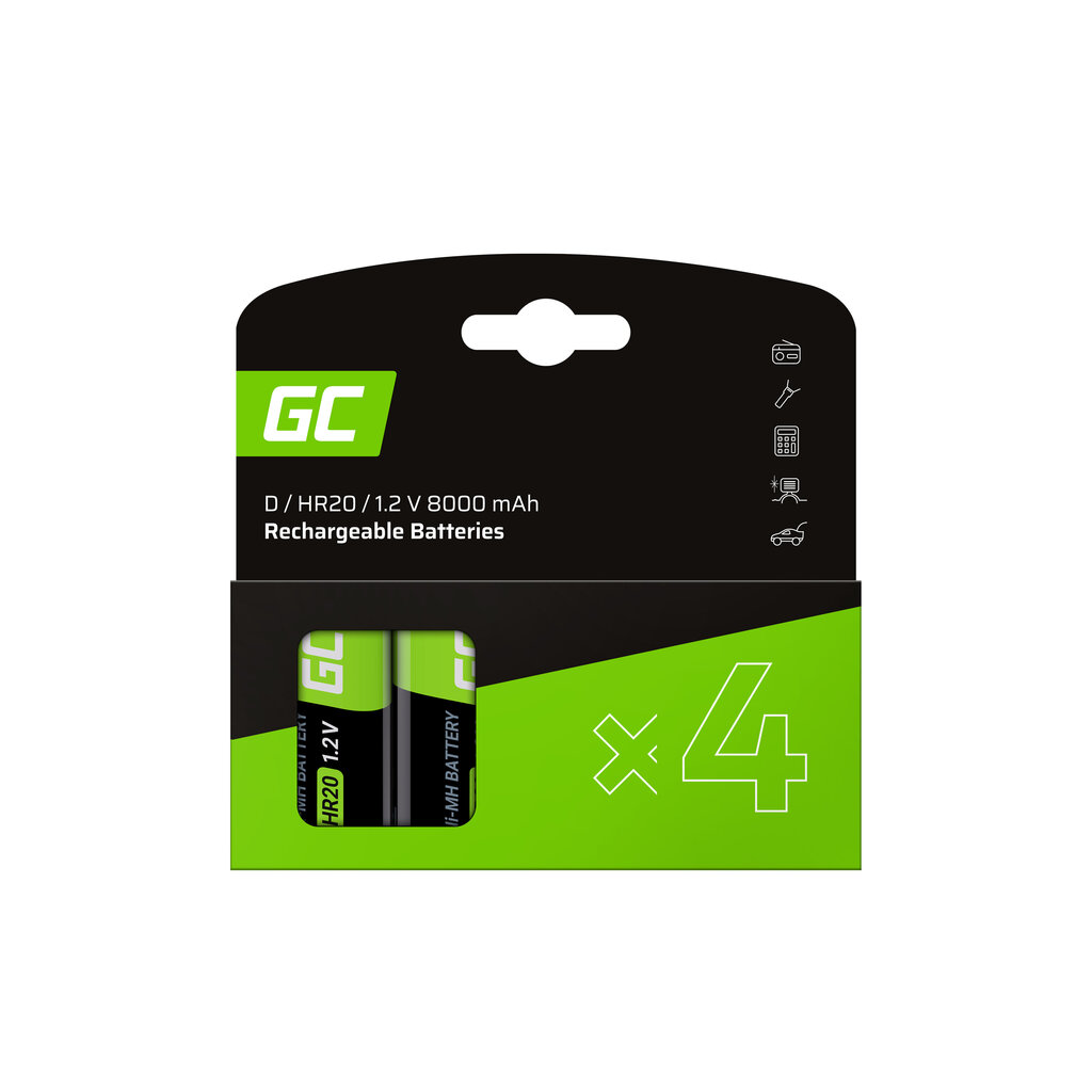 Green Cell D R20 HR20 elementi cena un informācija | Baterijas | 220.lv