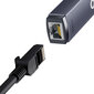 Baseus Lite Series, USB - RJ45 LAN ligzda 100 Mbps pelēka (WKQX000013) cena un informācija | Adapteri un USB centrmezgli | 220.lv