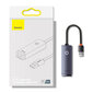 Baseus Lite Series, USB - RJ45 LAN ligzda 100 Mbps pelēka (WKQX000013) cena un informācija | Adapteri un USB centrmezgli | 220.lv
