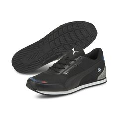 Sporta apavi vīriešiem Puma BMW MMS Track Racer Puma Black Puma 30687201, melni cena un informācija | Sporta apavi vīriešiem | 220.lv