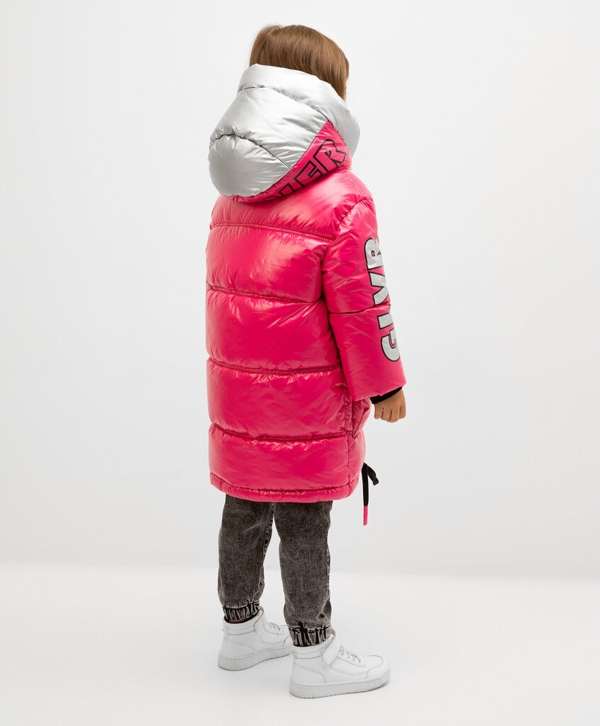 Gulliver ziemas mētelis meitenēm, rozā krāsā cena un informācija | Ziemas apģērbs bērniem | 220.lv