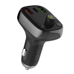 FM transmitter LDNIO C704Q with Bluetooth, 2x USB + USB-C, microSD / TF (black) cena un informācija | FM Modulatori | 220.lv