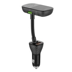 FM transmitter LDNIO C705Q with Bluetooth, 2x USB + USB-C (black) цена и информация | FM Модуляторы | 220.lv