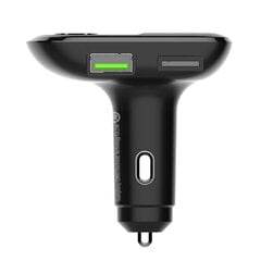 FM transmitter LDNIO C706Q with Bluetooth, 2x USB, AUX (black) цена и информация | FM Модуляторы | 220.lv