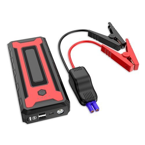 Portable Car Jump Starter, 16000mAh, black цена и информация | Akumulatoru lādētāji | 220.lv