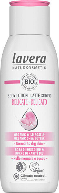 Viegls ķermeņa losjons ar Organic Wild Rose (Delicate Body Lotion) 200 ml цена и информация | Ķermeņa krēmi, losjoni | 220.lv