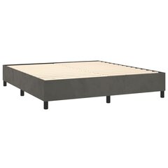 Atsperu gultas rāmis ar matraci vidaXL, 180x200 cm, tumši pelēks cena un informācija | Gultas | 220.lv